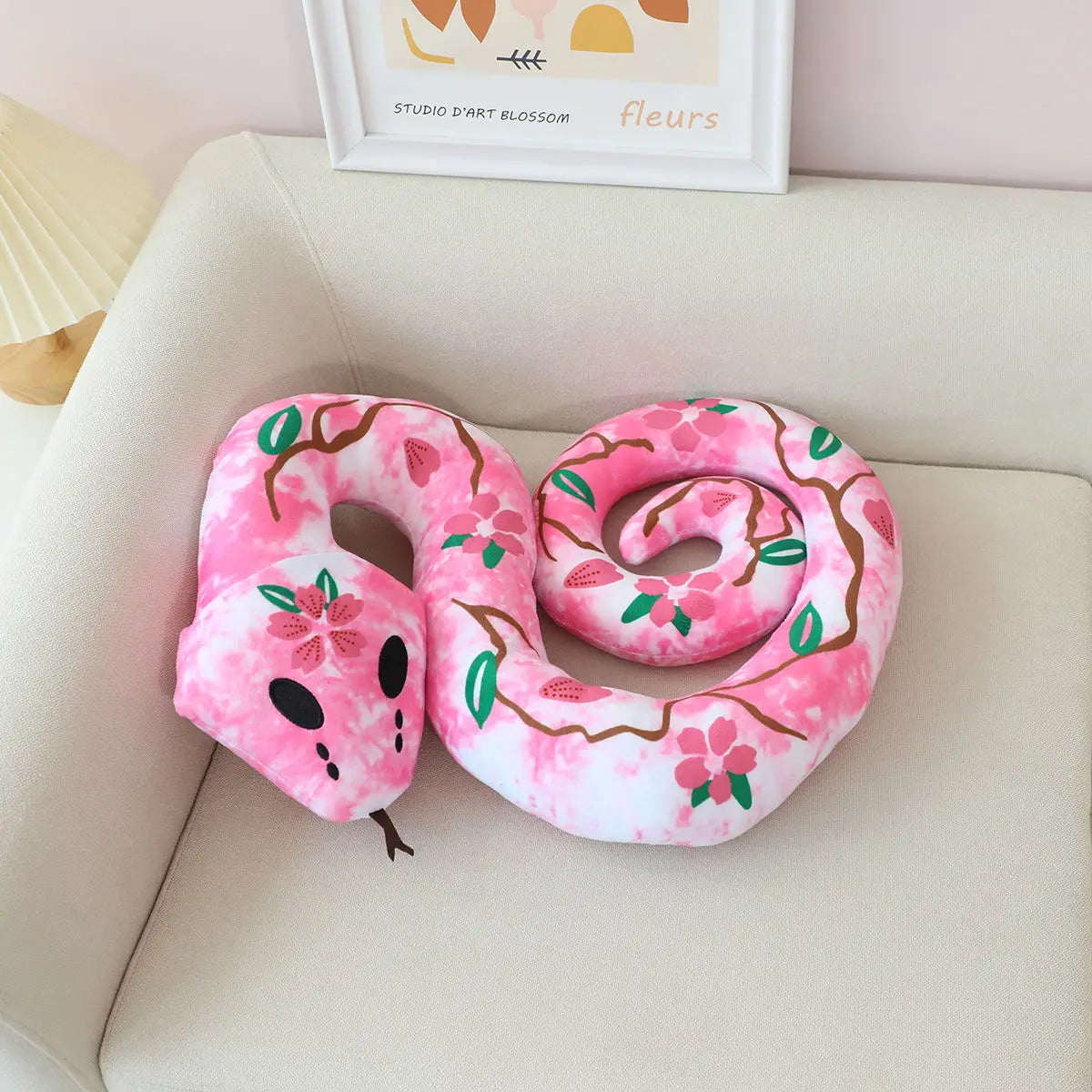 Simulation Python Plush Cartoon Simulation Animal Toys Python Stuffed Dolls Kawaii Room Decor Kids Birthday Xmas Gifts