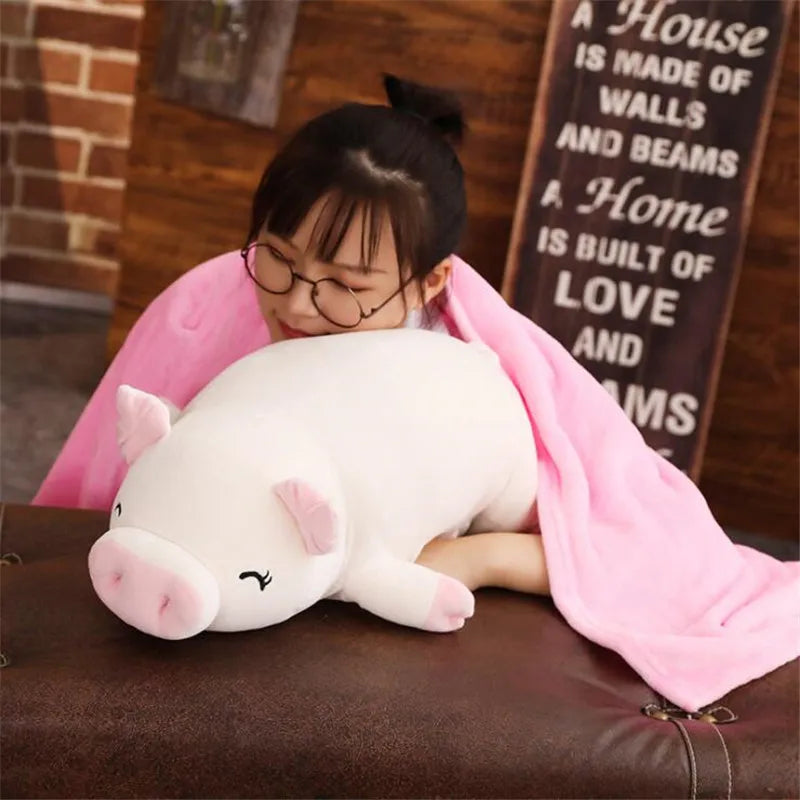 38~110cm Lying Plush Piggy Toy