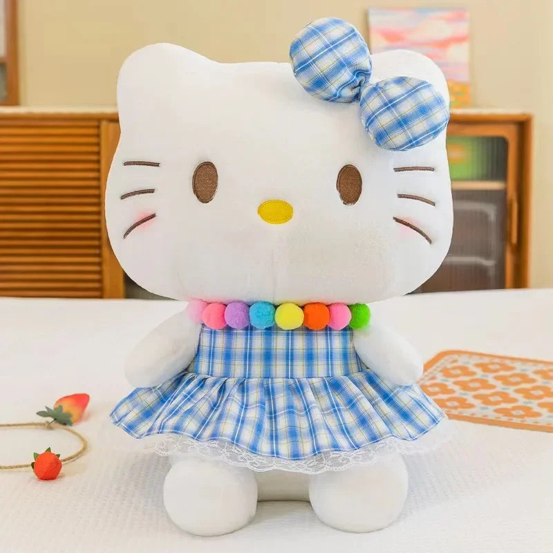 22-35cm Hello Kitty Anime Cartoon Cute Stuffed Toys Sanrio Plushier Soft Pillow Birthday Gifts For Girls Kawaii Pendant Dolls