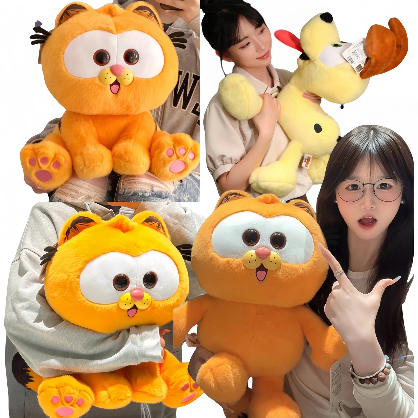 MINISO Garfield Plush Lazy Cat Pendant Stuffed Doll Anime Kitty Toys Bag Pendant Keychain Cute Home Decor Xmas Kid Gifts