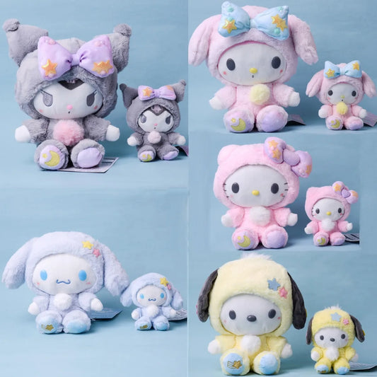 Disney Peripheral Necessities Japanese Fantasy Star Pajamas Sanrio Kuromipacha Dog Melody Jade Gui Dog Plush Doll Toys