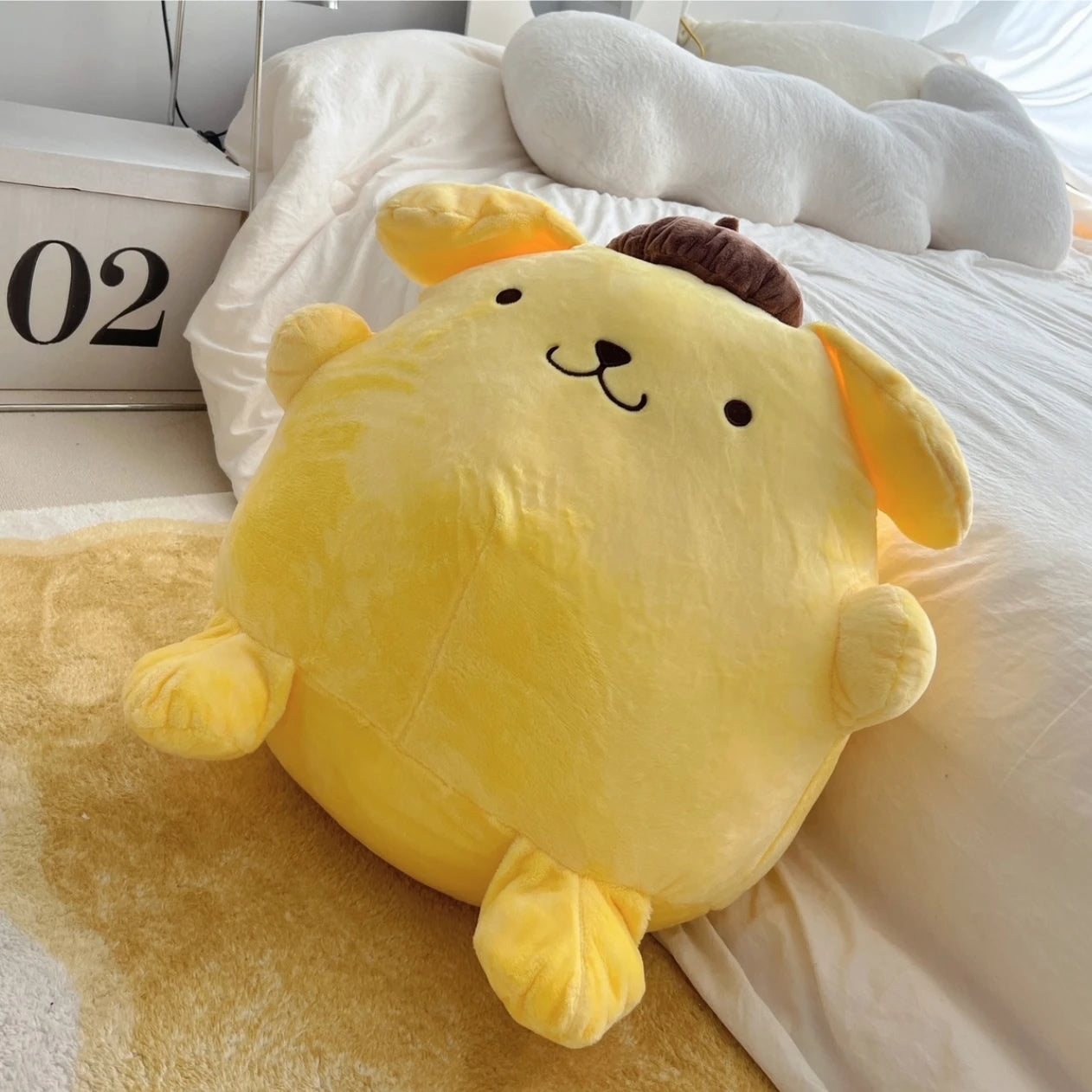 Lovely Pom Pom Purin Plush Toy Big Size Stuffed Japanese Style Anime Plushies Hug Throw Pillow Back Cushion Xmas Gifts Girl Kids