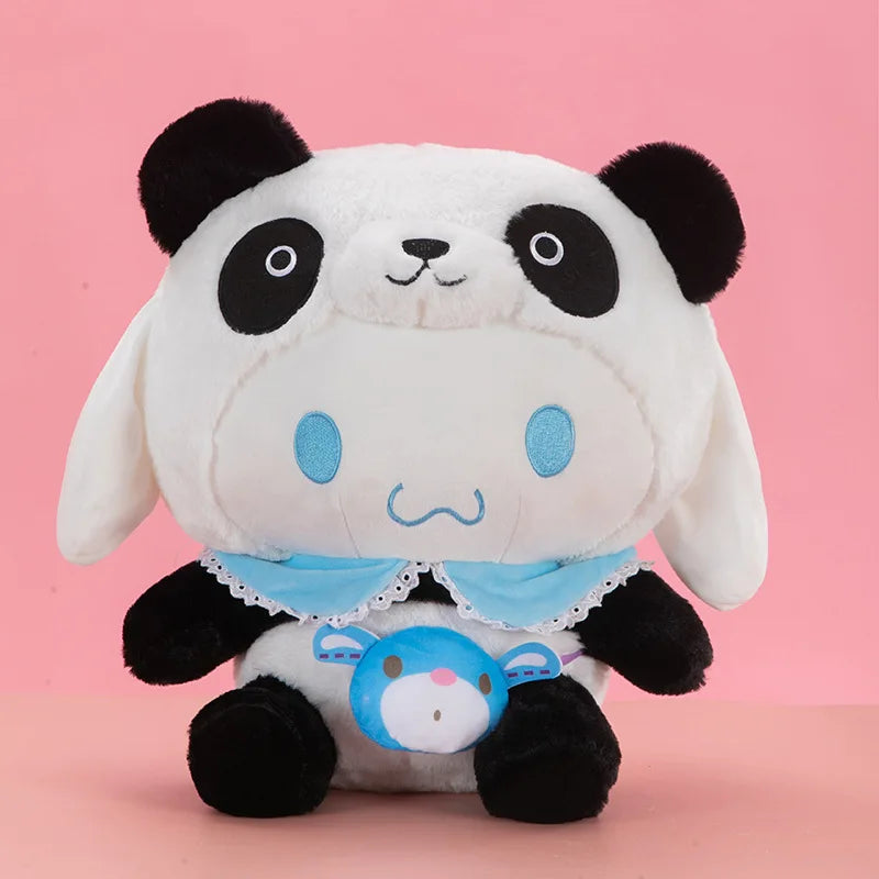 35cm Cute Panda Kuromi Doll Pillow Cute Melody Jade Gui Dog Large Dolls Cartoon Cinnamoroll Room Decoration Plush Toys