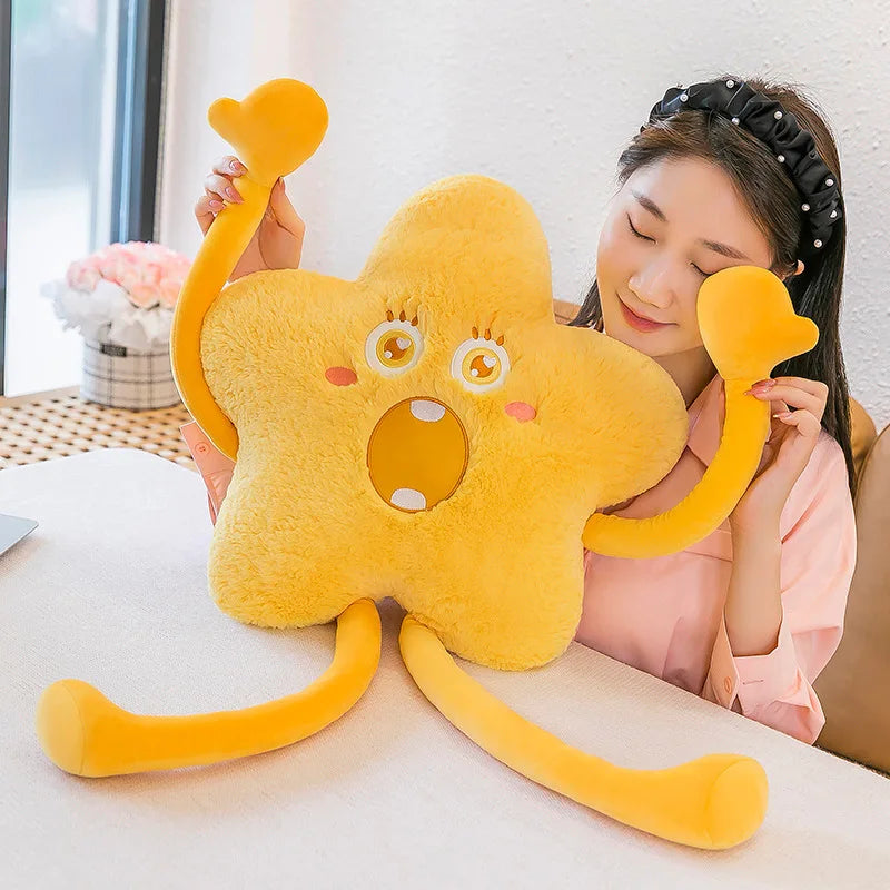 80cm Cuddly Long Legs Plush Stars Monsters Strange Throw Pillow Cushion Bed Doll Giant Plush Home Decor Girl Elegant Gift