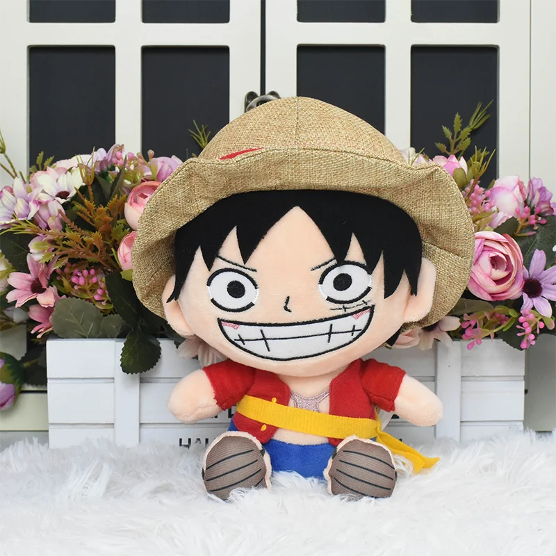 41Styles One Piece Kawaii Luffy Roronoa Zoro Tony Tony Chopper Laboon Merry Plush Toy Anime Stuffed Doll Keychain Christmas Gift