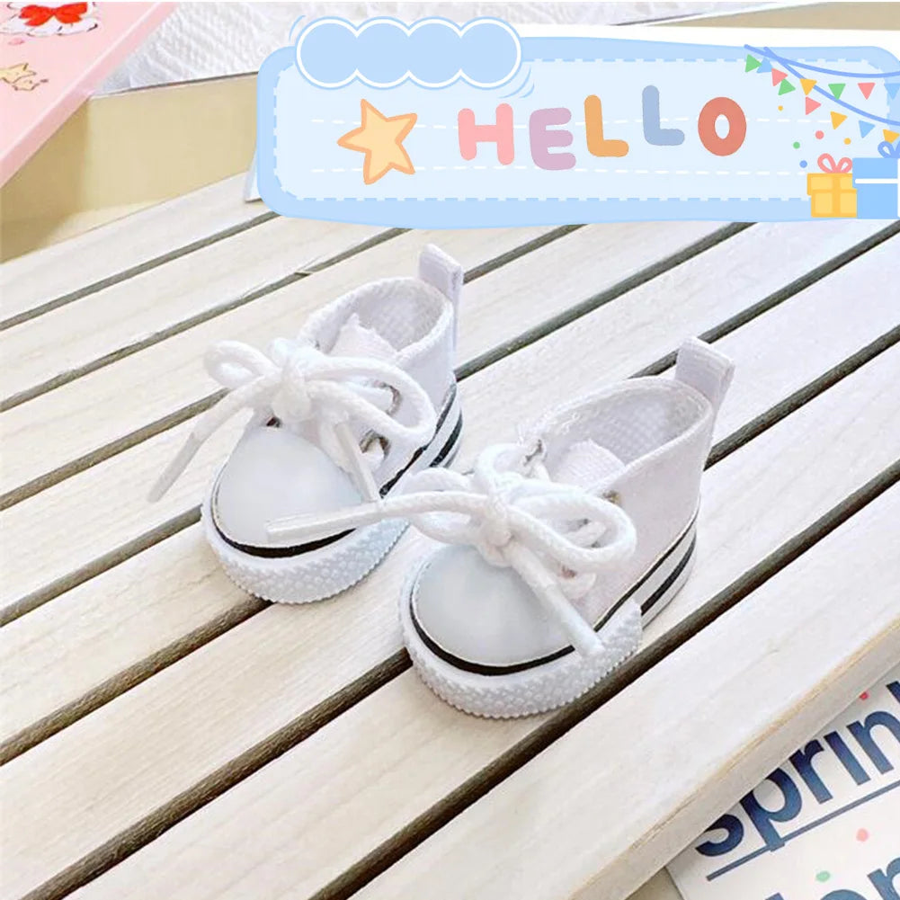 For LABUBU Leather Shoes Suitable for 17cm Cotton Dolls Shoes Boots Toys Casual Sports Shoes Dolls Accessories DIY Doll Toys