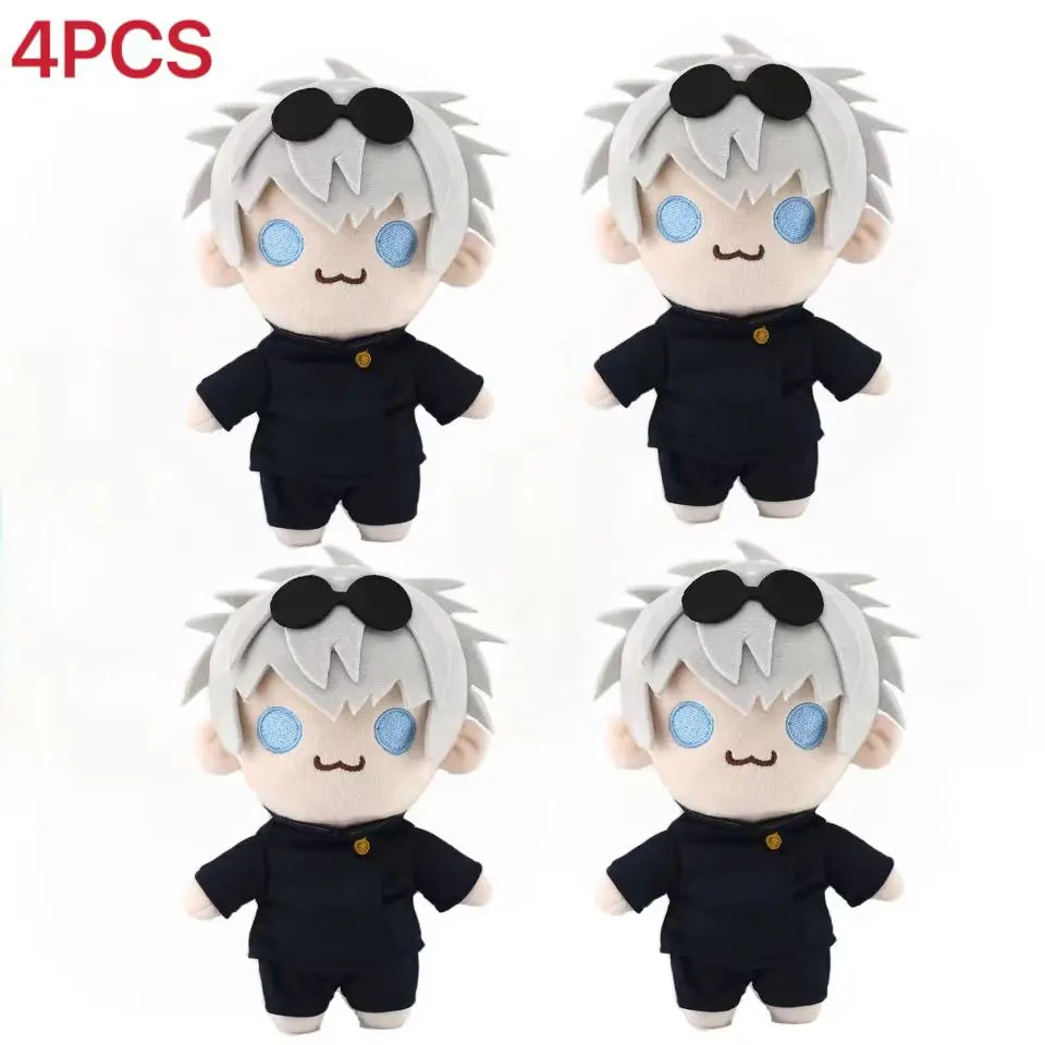 New hot 21cm 1/6PCS Anime Jujutsu Kaisen Satoru Gojo Geto Suguru Q Version Action Figures Plush Doll Toy Sofa decoration Gifts