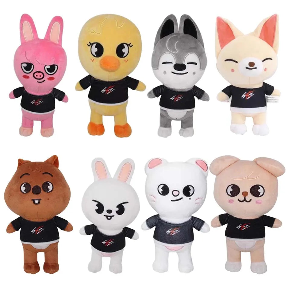 20cm 8pcs/Set Plush Toy Kawaii Stray Cute Plush Cartoon Stuffed Animal Doll Kawaii Companion Toys Room Decor Children Gift