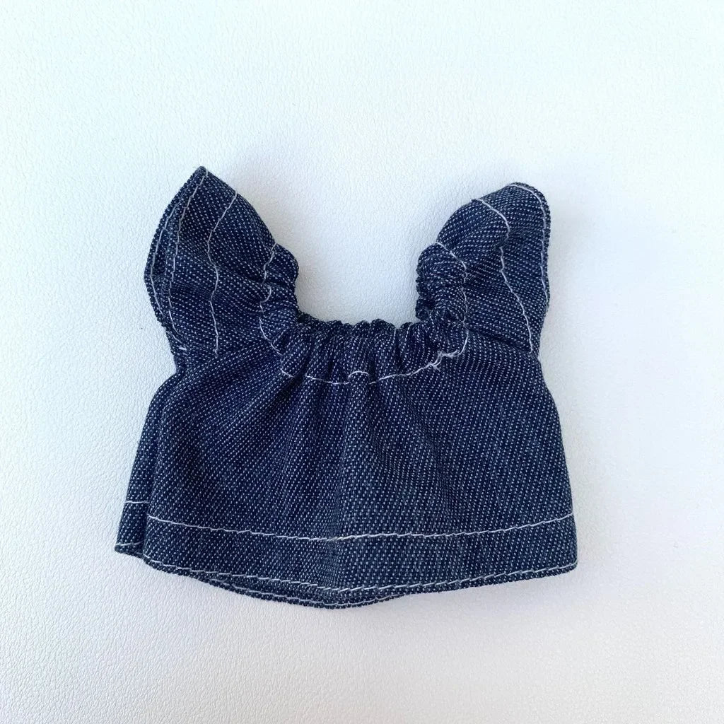 For 17cm Labubu Doll Denim Skirt doll cloth outfit Clothes Hoodies Doll Clothes Color Match Hoodies Dolls Accessories