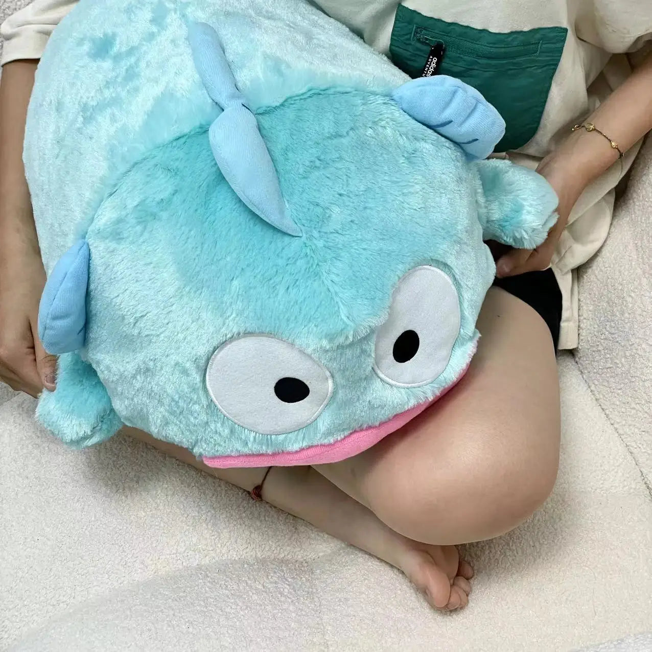 55cm Cute Hangyodon Plushies Very Soft Cartoon Stuffed Anime Throw Pillow Japanese Style Back Cushion Cuddly Plush Toy Gifts