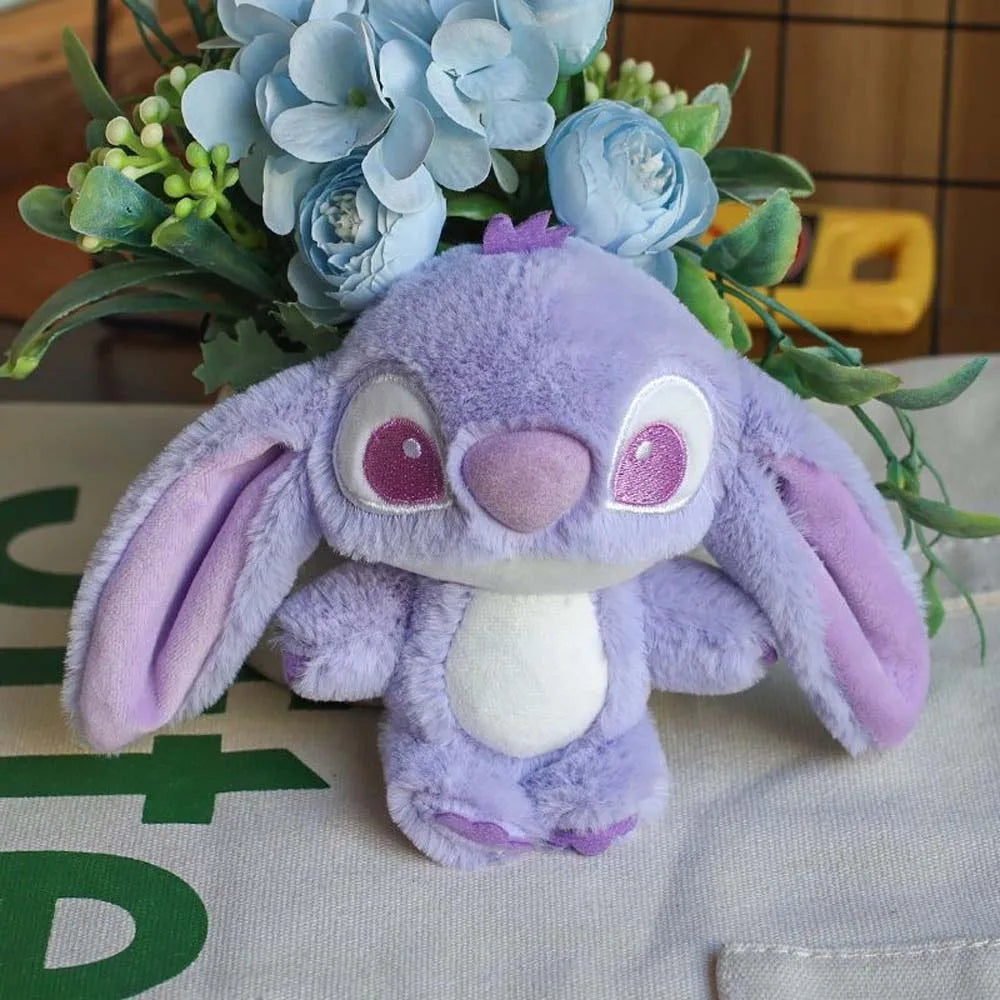 16cm Disney Stitch Doll Keychain Plush Toy Backpack Pendant  Anime Lilo & Stitch Children's Toy Soft Comfortable Stuffed Doll