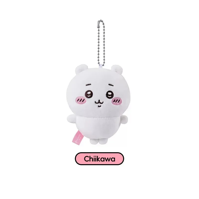 MINISO Chiikawas 10cm Doll Pendant Toy Kawaii Hachiware Usagi Cartoon Bag Mobile Plush Doll Schoolbag Pendent Toys Girls Gifts