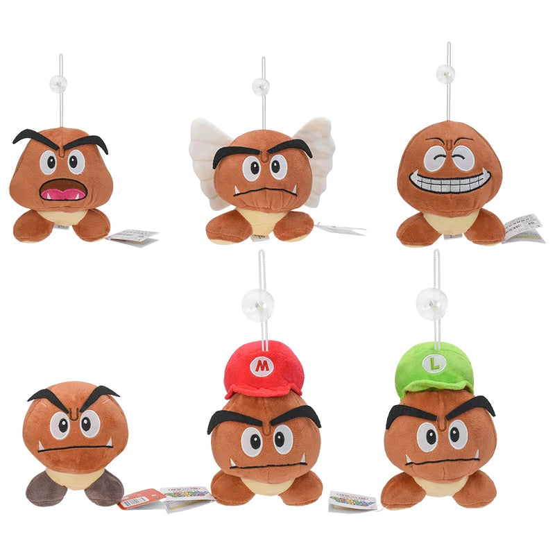 Mario Plush Toys Toad Yoshi Goomba Boo Shy Guy Ice Fire Flower Super Star Poison Piranha Cute Anime Stuffed Cartoon Peluche Doll