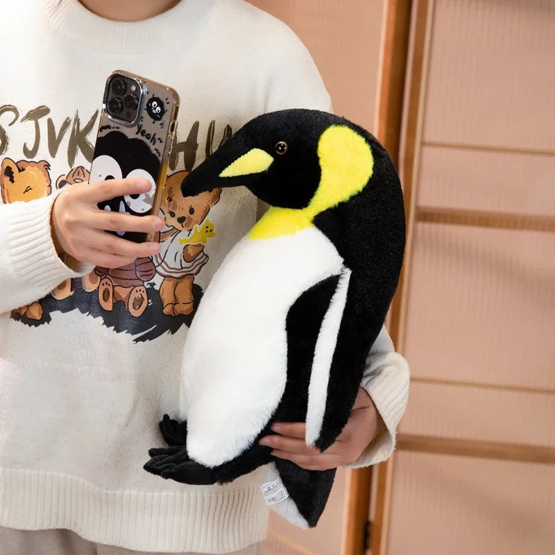 Simulation Emperor Penguin Doll Cute Animal Plush Toy 8 inch Penguin Doll for Claw Grab Machine Festival Activity Rag Doll