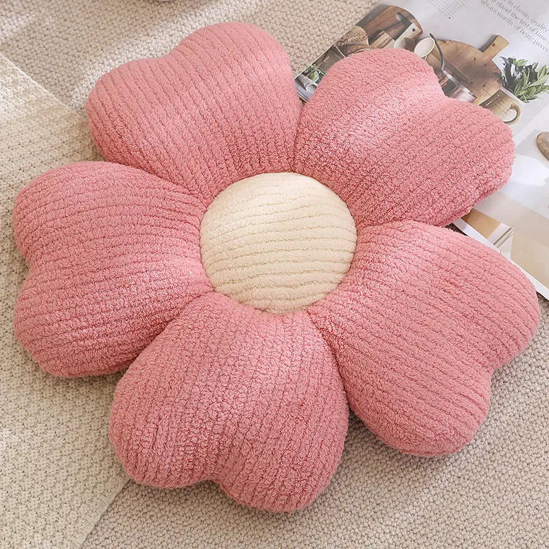 65cm Colorful Cherry Petal Plush Pillow Stuffed Plant Flower Plushie Cushion Girl's Living Bedroom Home Decorative Pillows