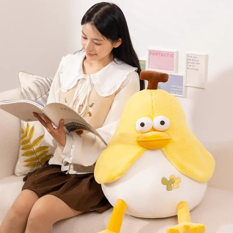 23/35/45cm Big Eye Banana Plush Toy Cute Anxiety Make A Friend Duck Throw Pillow Doll Send Children Christmas Birthday Presents