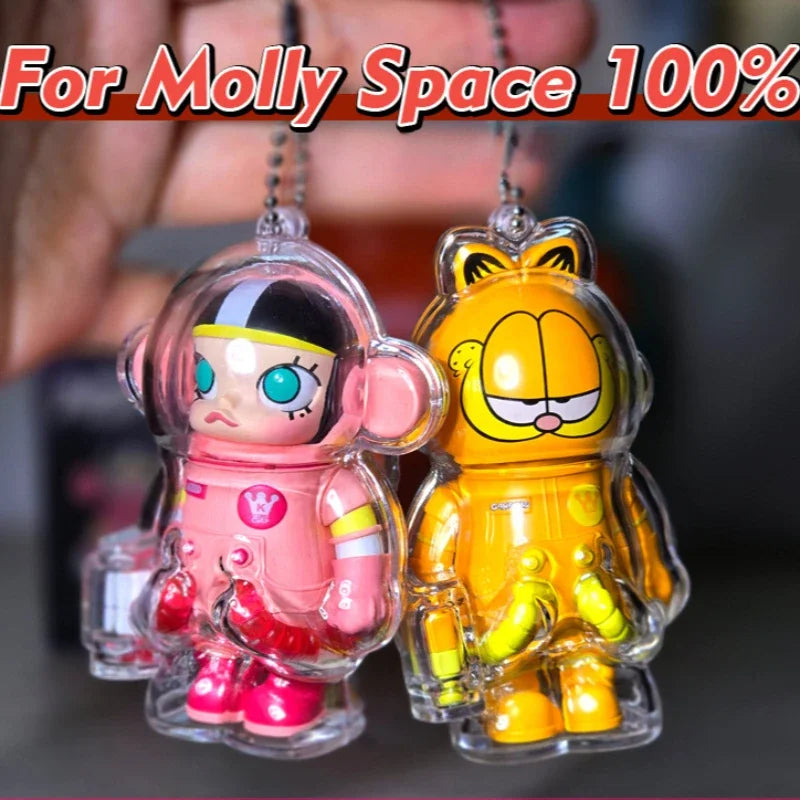 1pc Display Bag for molly100% 3rd generation transparent protective shell Dolls Storage Box no doll