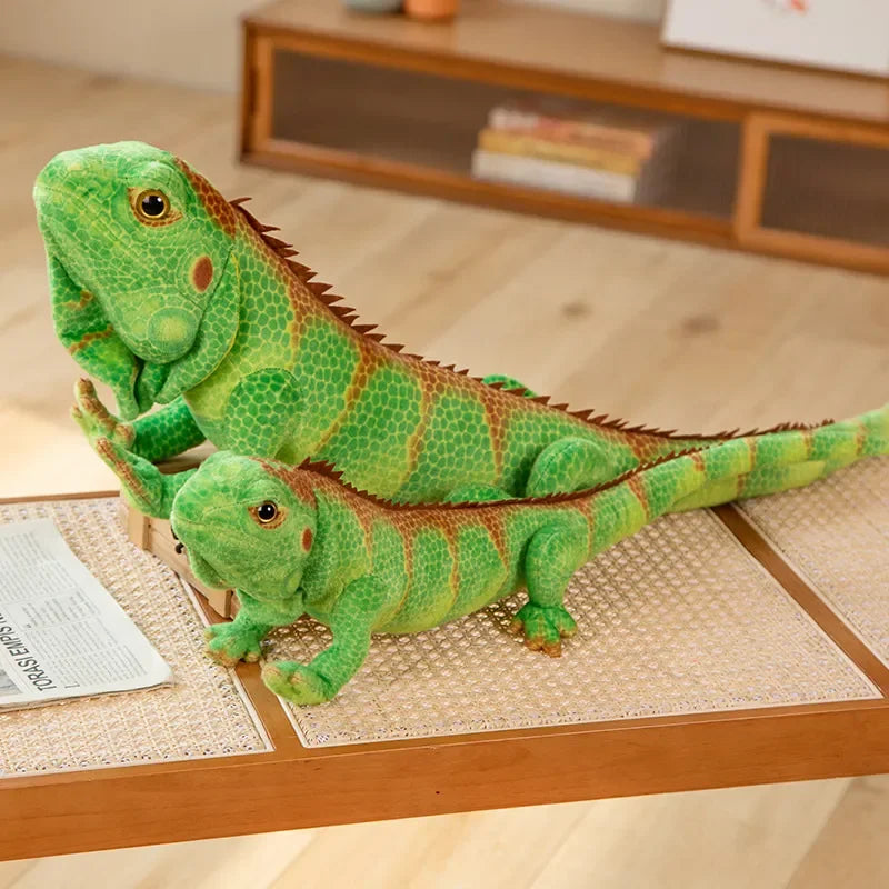 Realistic Chameleon Plush Toys Simulation Reptiles Lizard Stuffed Animal Doll Home Decor For Kids Birthday Christmas Gifts