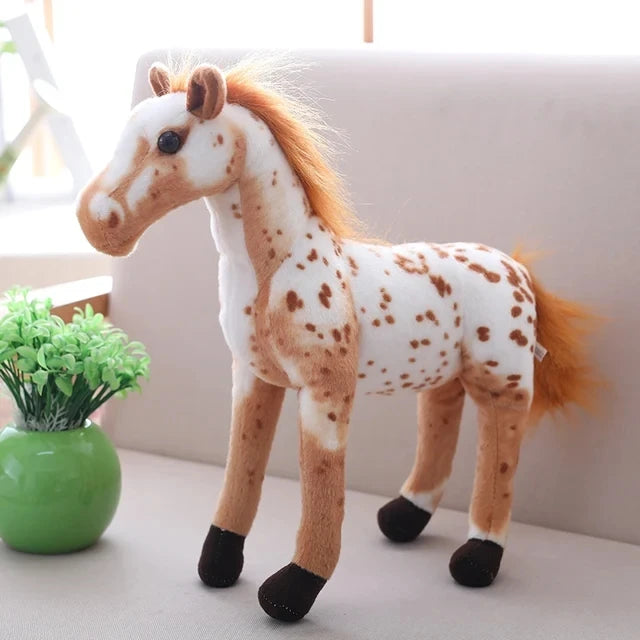 Cute Creative Cartoon Simulation Horse Plush Toy Doll Home Decoration Ornaments Children Kawaii Toy Girlfriend Birthday Gift