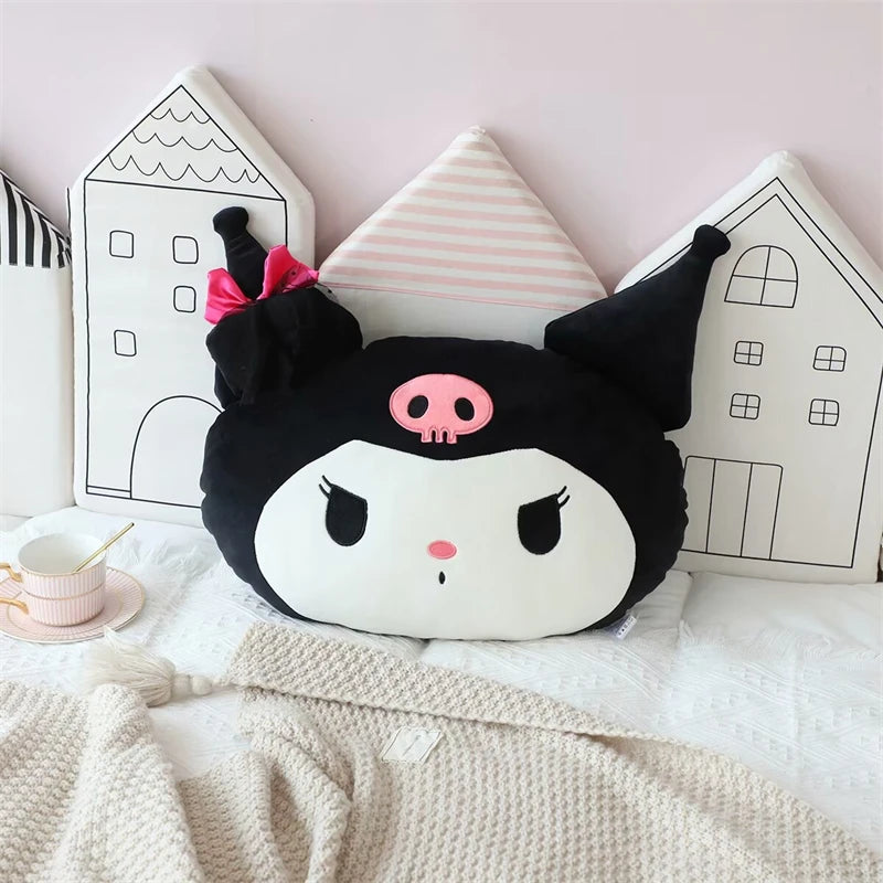 45cm Very Soft Kuromi Plushies Comfortable Stuffed Anime Throw Pillow Sofa Bed Back Cushion Cuddly Plush Toy Xmas Gifts