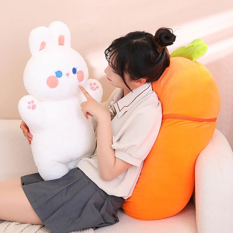 30/80cm Kawaii Taiyaki Plush Toys Funny Pig Rabbit Soft Stuffed Animal Plushie Dolls Cushion Pillow Lovely Doll For Girls Kid