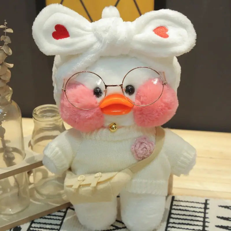 30cm Kawaii Cosplay White Duck Plush Toys Cute Stuffed Duck Lalafanfan Duck Hug Animals Toys Soft Plushies Children Toys