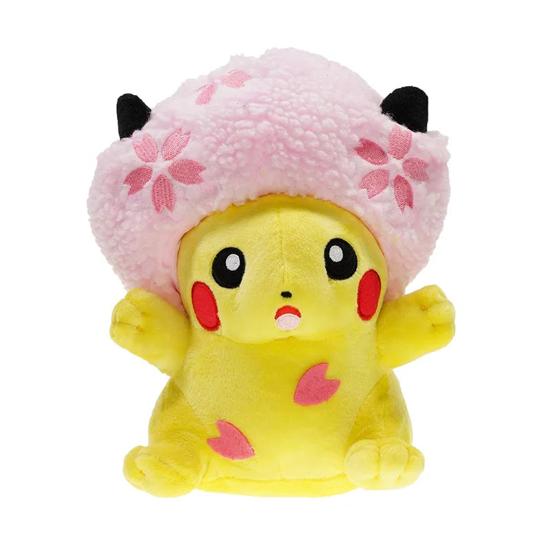 Pokemon 21cm New Sakura Pikachu Plush Doll Pocket Monster Series Plush Toy Children's Gift Series Christmas Gift Valentine's Day