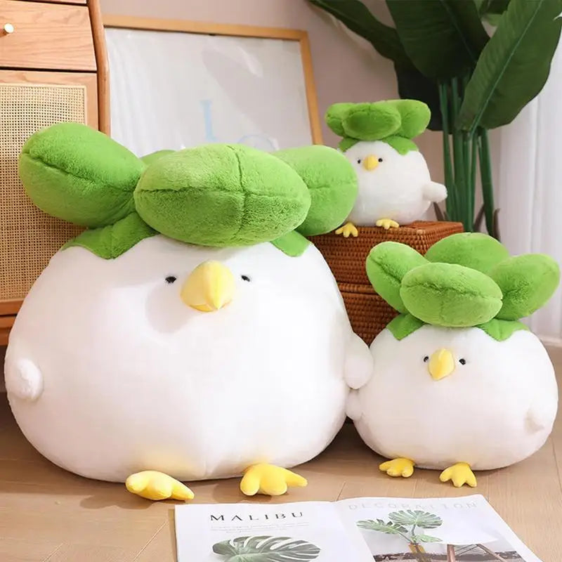 Vegetable Plushies Vegetable Stuffed Animals Bird Face Design Stuffed Cabbage Cabbage Dolls For Girls Soft Stuffed Plush Toys