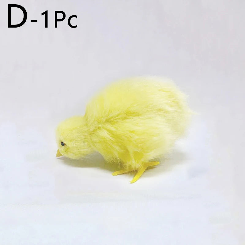 Realistic Chick Doll Cute Easter Chick Figurine Simulation Chick Soft Plush Toy Children Cognition Chicken Model Sound Chicken