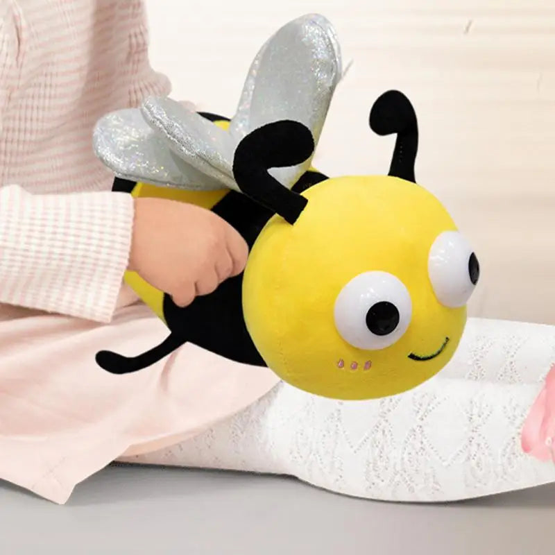 20CM Glowing Insect Plush Doll Cute Luminous Ladybug Firefly Bee Stuffed Animal Toys Creative Gifts