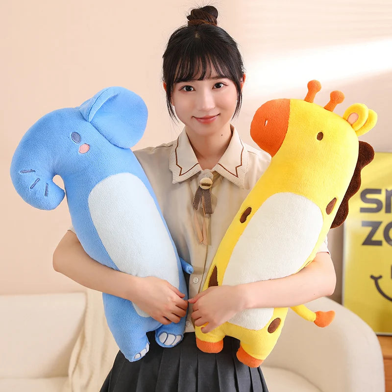 Long 60CM Huggable Super Soft Stuffed Animals Sleeping Pillow Plush Elephant&Deer&Foxes Toys Cushion Kids Appease Peluche