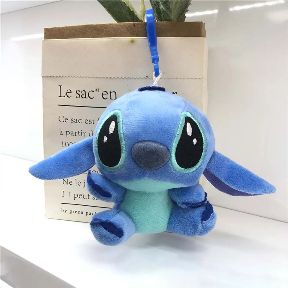 10CM Disney Toy Story Stitch Keychains Kawaii Anime Toys Lilo & Stitch  Pendant Cartoon Stuffed Anime Stitch Keychain Strap Toys