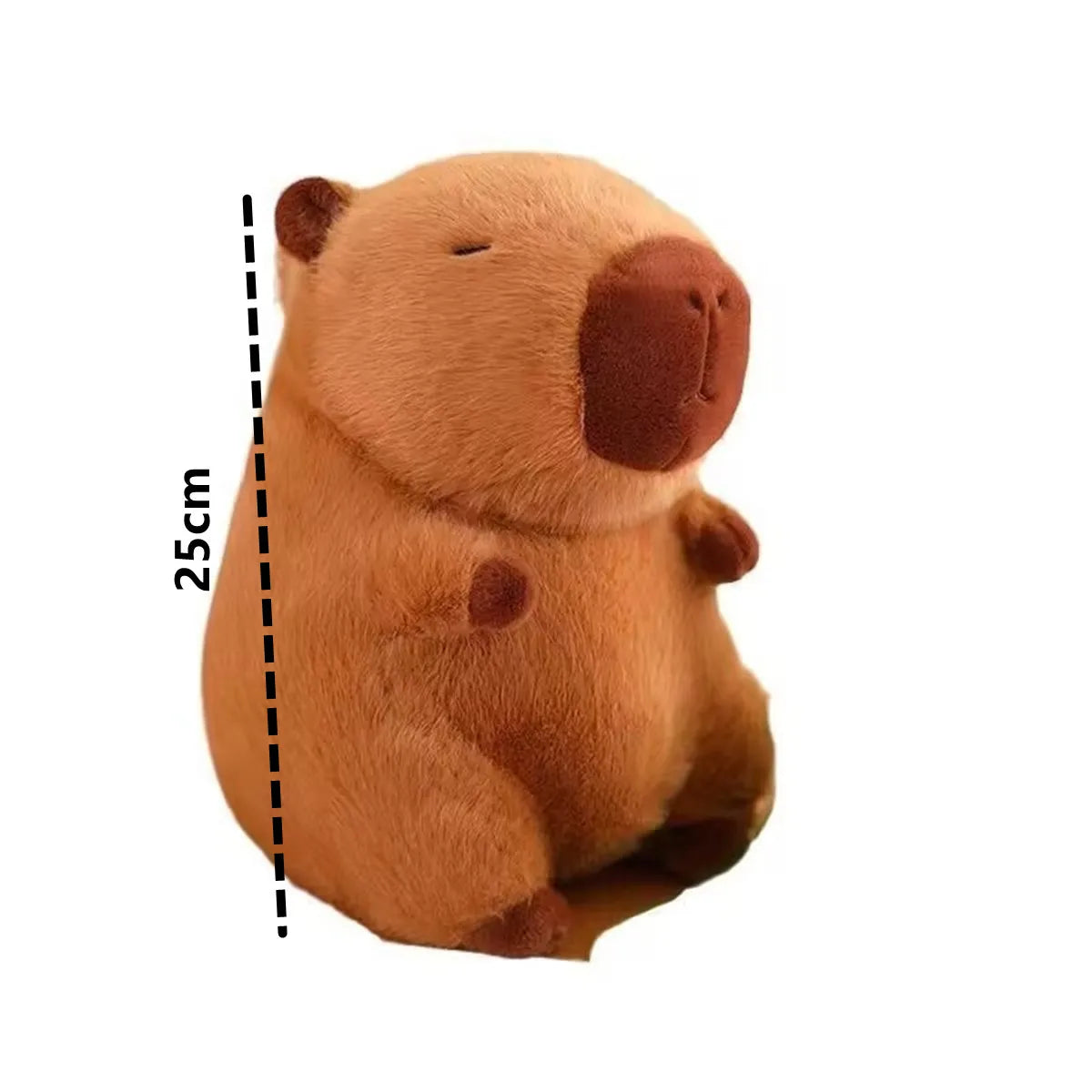 25/40cm Creative Christmas Gift Stuffed Capybara Doll  Plush Toy Christmas  Doll Creative Christmas Gift Home Decor Decorative