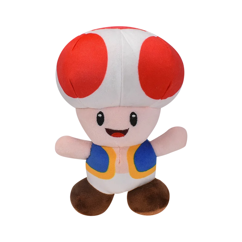 Yellow Blue Red Green Toad Toadette Mushroom Mario Bros Plush Toys  Stuffed Doll Soft Toys Birthday Gift For Kids