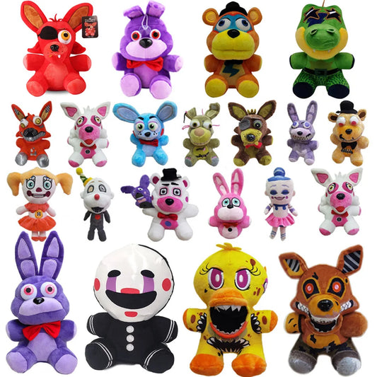 18cm FNAF Plush Toys Kawaii Freddys Animal Foxy Bonnie Bear Ribbit Stuffed Plush Toys In Stock Plush Birthday Gift for Kids