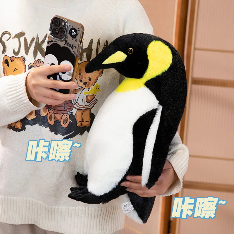 Simulation Penguin Plush Toy Soft Plushie Stuffed Animal Realistic Penguin Cute Doll Pillow Room Decoration Kids Birthday Gifts