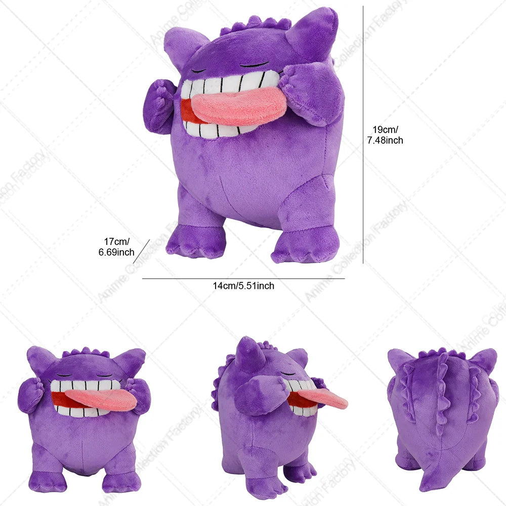 NEW Gengar Pokemon Soft Plush Toy Gengar Stuffed Animal Dolls Cartoon Cute Peluche Christmas Gift