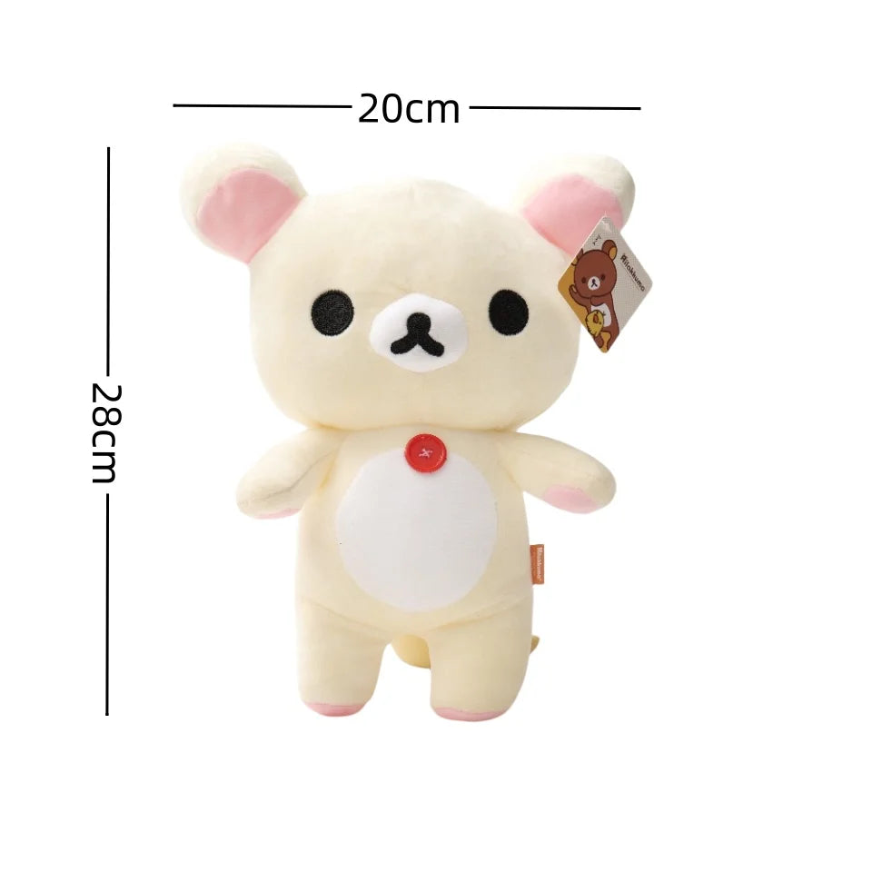 52cm Rilakkuma Plush Teddy Bear Stuffed Doll Kawaii Bear Room Decor Plushies Lovely Animal Toys Hobbies Xmas Gift For Kids