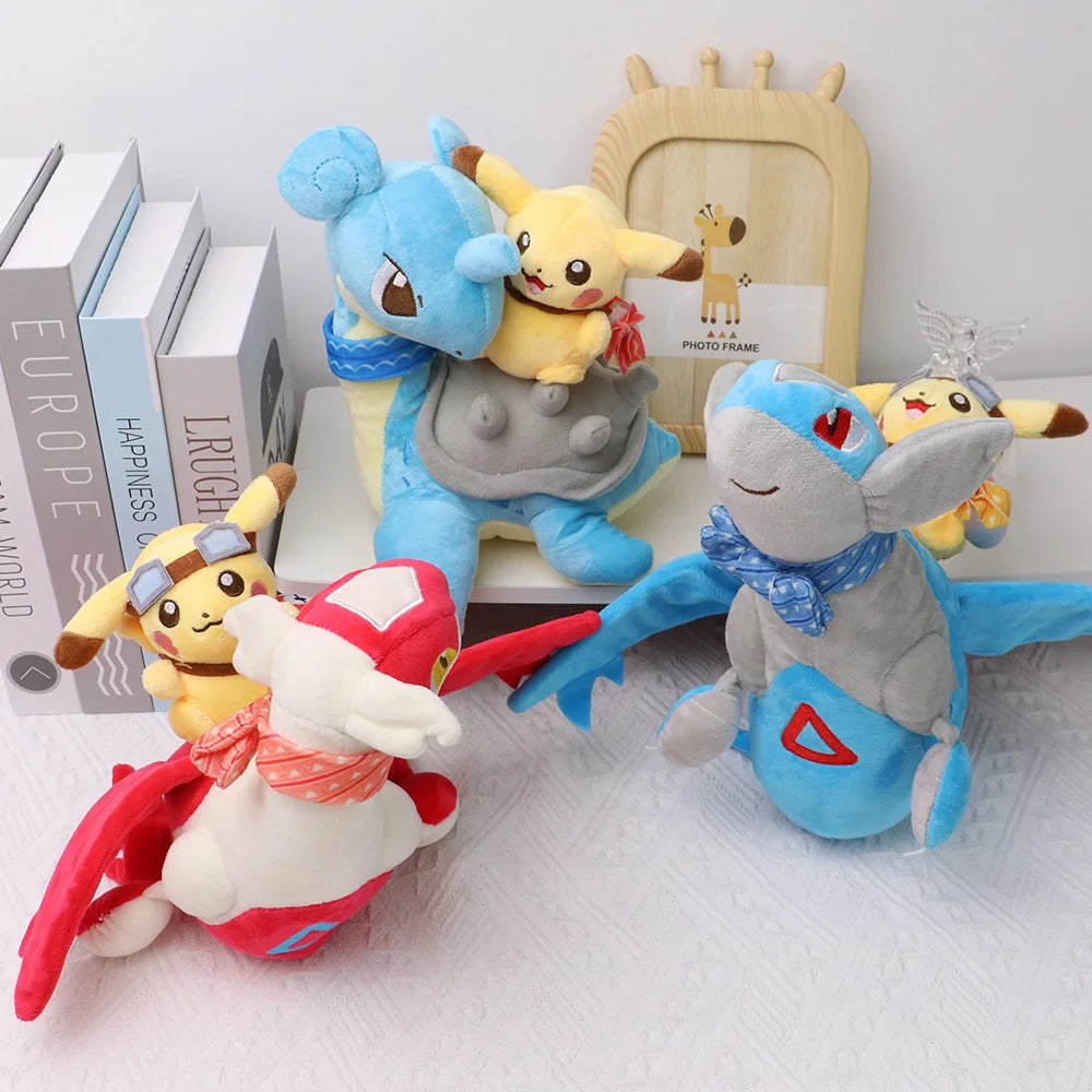 2024 Pokemon Pikachu Latios Latias Bulbasaur Squirtle Charmander Plush Toy Anime Stuffed Animal Doll for Kids Collection Gift