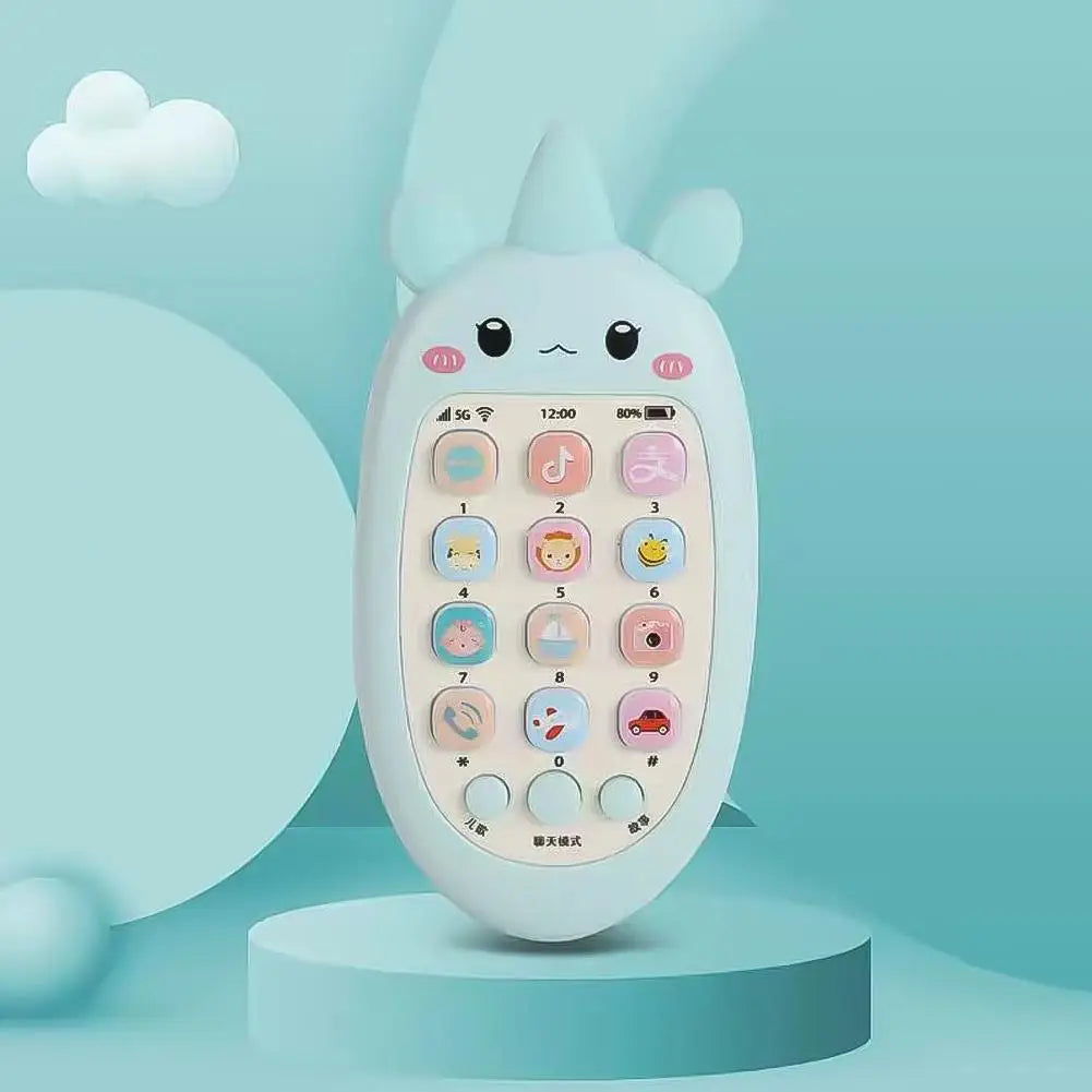 Baby Phone Toys Bilingual Telephone Teether Music Voice Toy Early Educational Learning Machine Electronic Children Gift Baby Toy