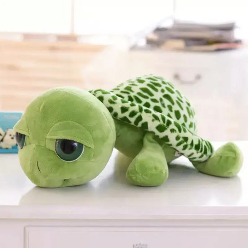 20CM Super Cute Kawaii Big Eyes Green Turtle Plush Animal Toys Birthday Gift for Girls and Children