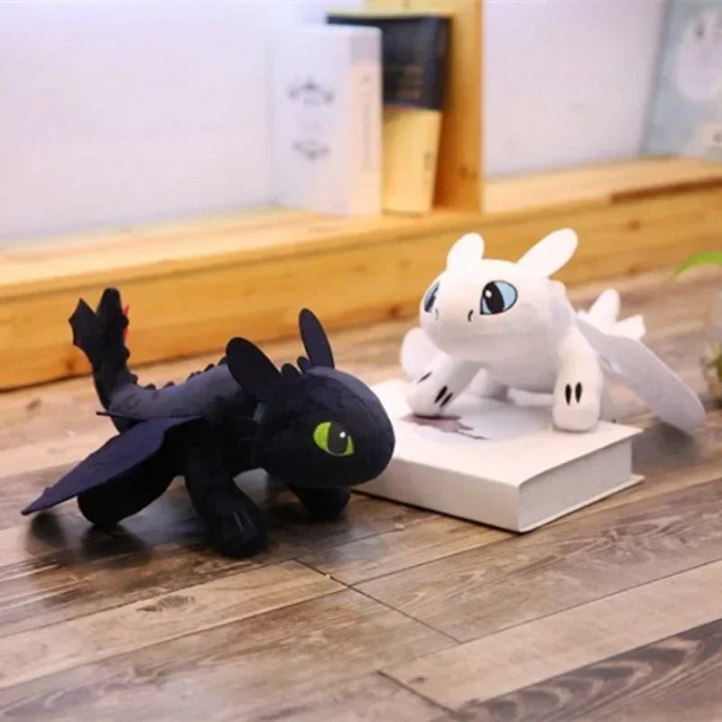 Plush How to Train Your Dragon Toys Kawaii White black dinosaurs Animal Stuffed Plush Toys In Stock Plush kid Birthday Gift