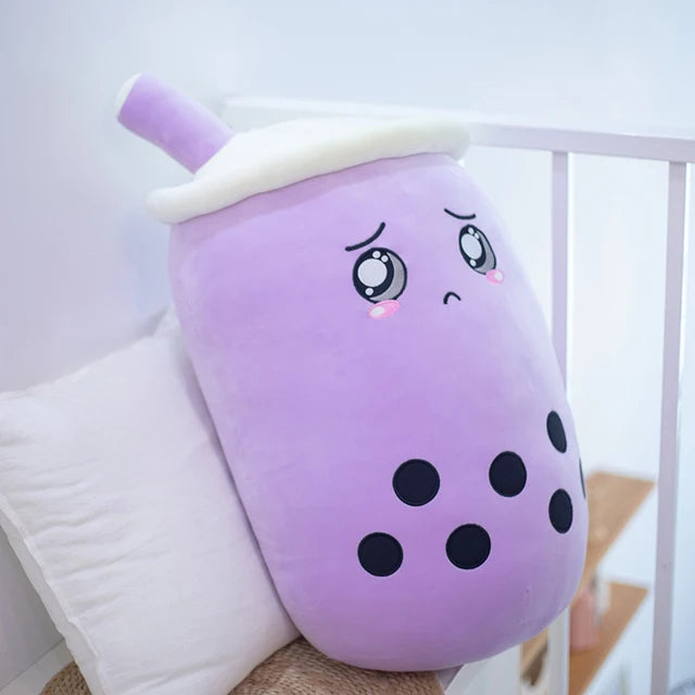 25/70cm Real-Life Bubble Tea Cup Plush Toy Pillow Stuffed Food Soft Doll Milk Tea Cup Pillow Cushion Kids Toys Birthday Gift