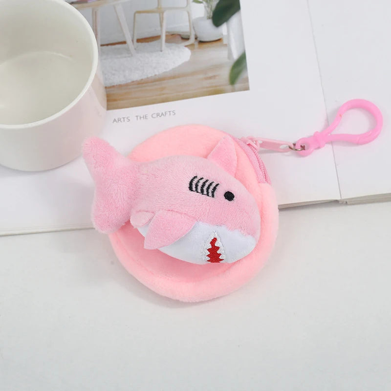 Cute Cartoon Creative Capybara Plush Coin Purse Zipper Purse Keychain Small Headphone Lipstick Bag Mini Wallet Money Bag Gifts