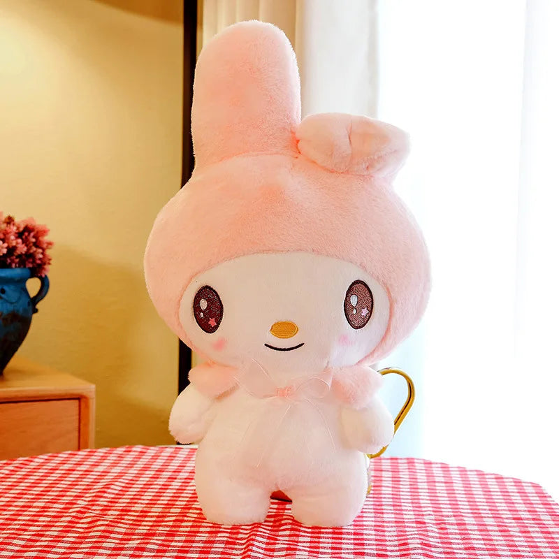 Kawaii Sanrio Plush Toys 25cm Kuromi My Melody Plushies Dolls Cute Sanrio Merch Cartoon Anime Stuffed Plush Toys Birthday Gifts