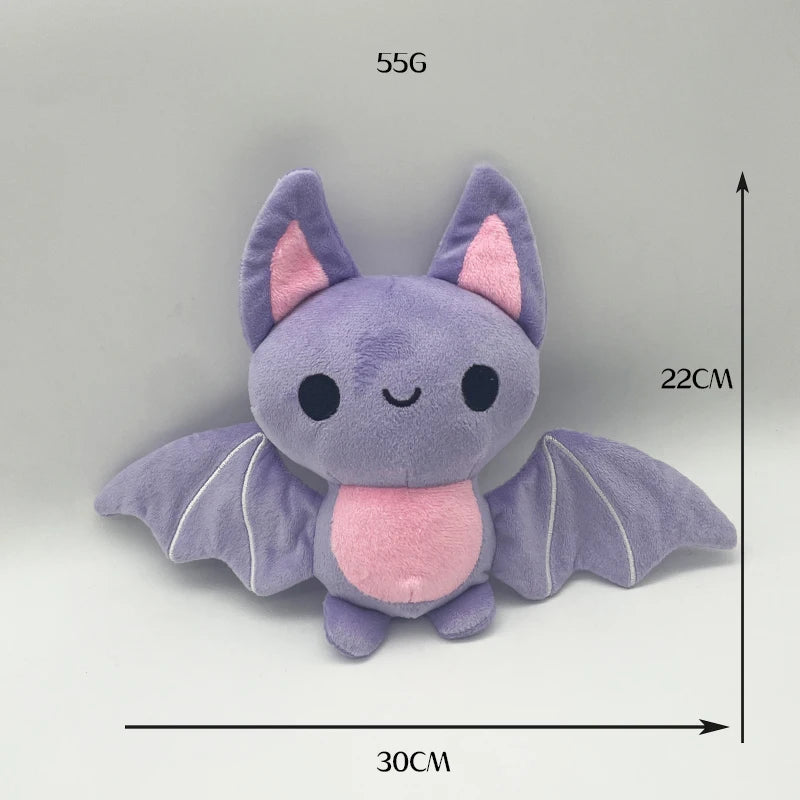 TreasuringU Halloween Kawaii Bat Plush Toys with Slippers Cute Plushie Dolls Cartoon Funny Ghost Toys Kids Birthday Gift