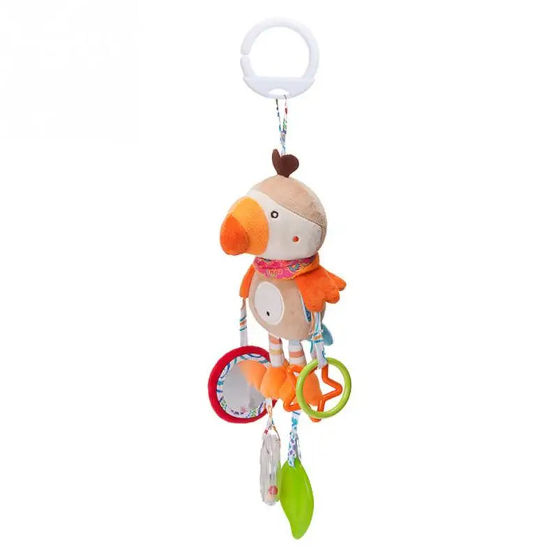 Soft Infant Crib Bed Stroller Mobile Hanging Rattle Baby Educational Toys Brain Developmental Hand Grip Cute Stuffed Animal Toys