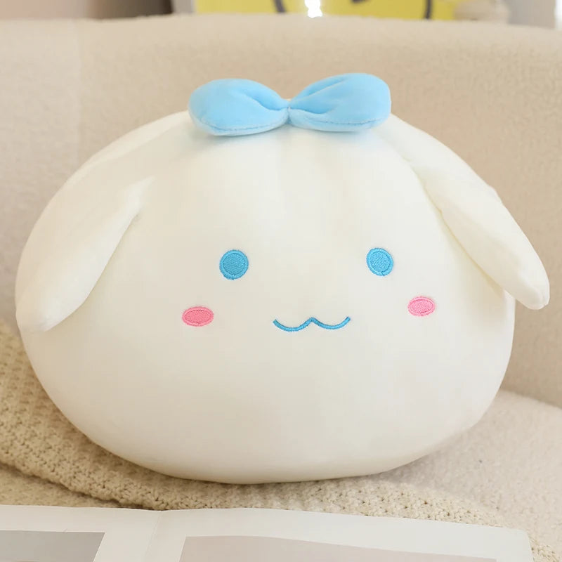 20/30/40cm Sanrio Plush Toys Kawaii Round Cinnamoroll Pom Pom Purin Plush Pillow Cute Chubby Sofa Cushion Soft Sleeping Pillow