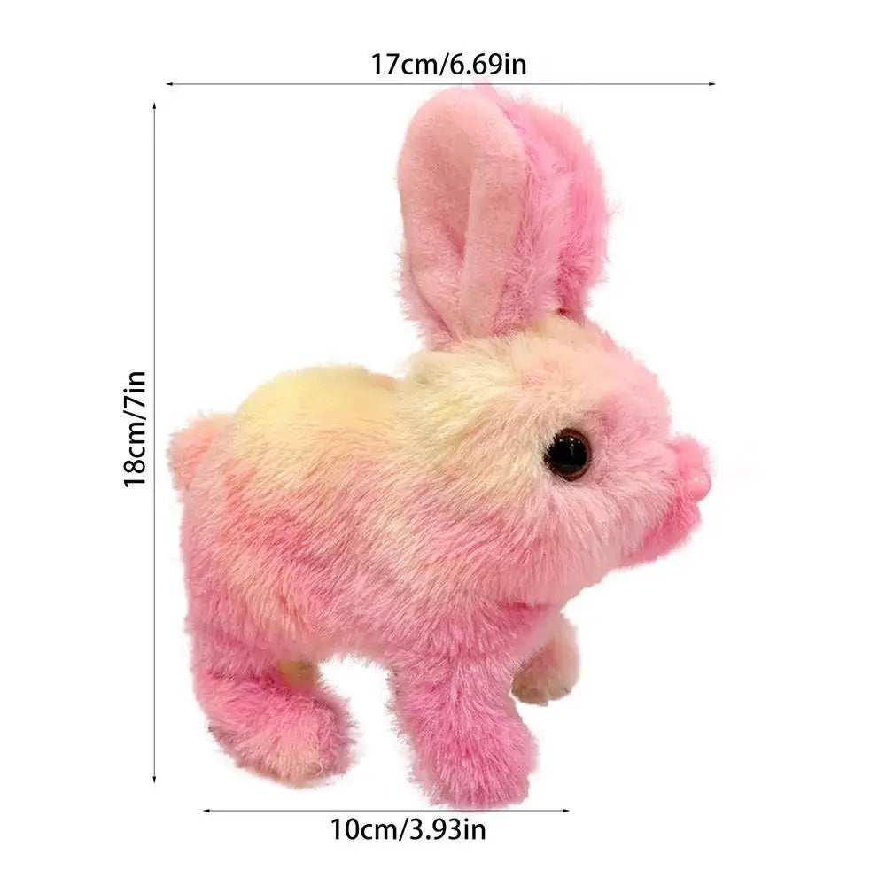 Walking Bunny Stuffed Animal Talking Plush Singing Toy Electric Interactive Rabbit Animated Toy Bunny Stuffed Animal Interactive