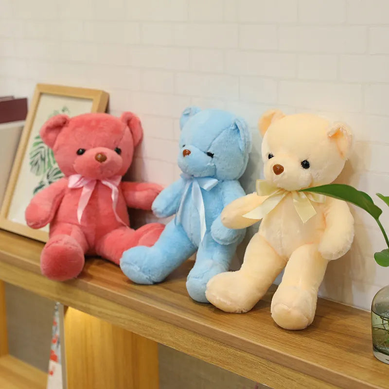 Premium 30cm Coloured Bear Plush Toys - Plushy Mart